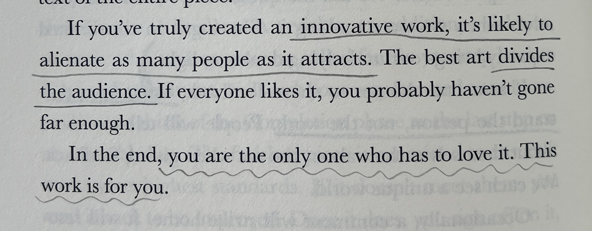 a quote from 'the creative act' by rick rubin