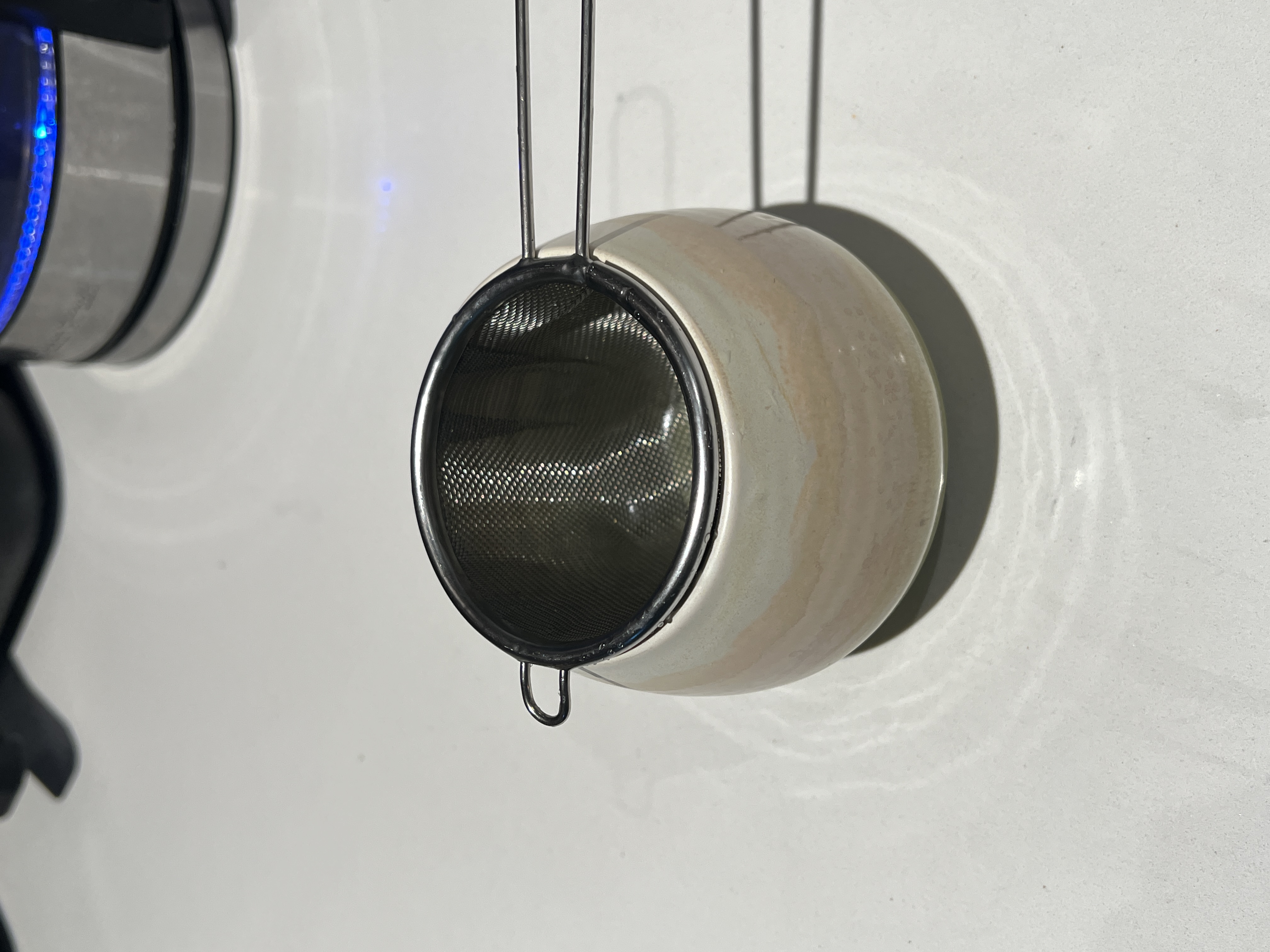 tea strainer fits cup perfectly